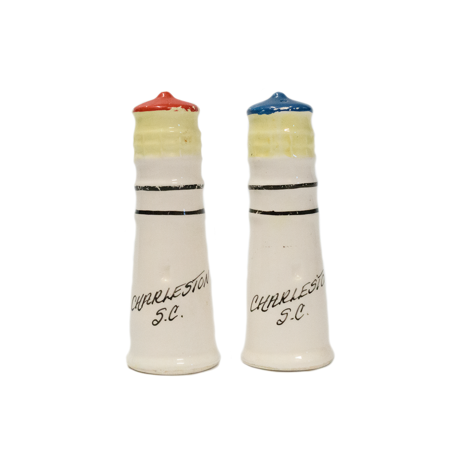 M&K Vintage - Charleston, SC Lighthouse Salt & Pepper Shakers (1960s)