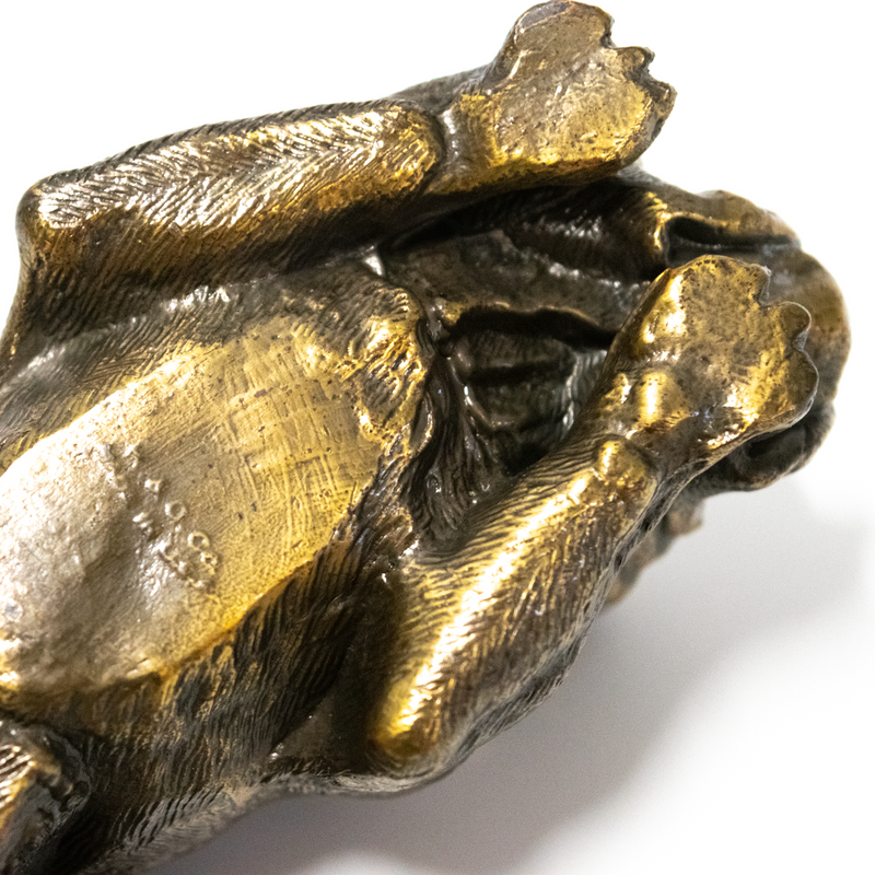 M&K Vintage - Yale "Handsome Dan" Bronze Paperweight (1930s)