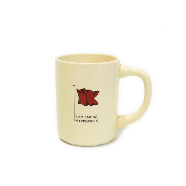 M&K Vintage - Signal Flag Mug - "I Am Taking In Explosives" (1970s)