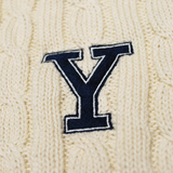 M&K Vintage - Yale University Cable Knit Scarf (1990s)
