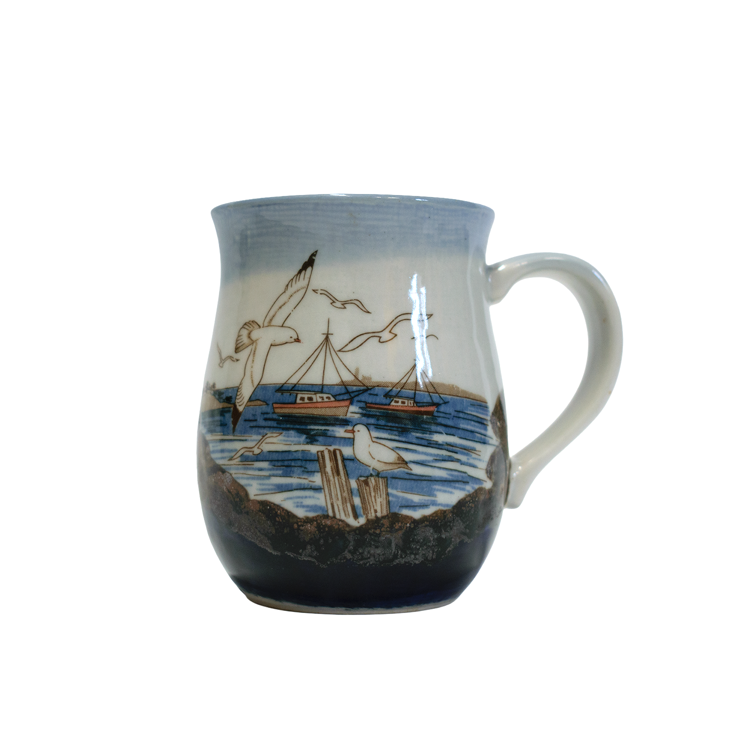 Seagull Scene Stoneware Mug (N/A)