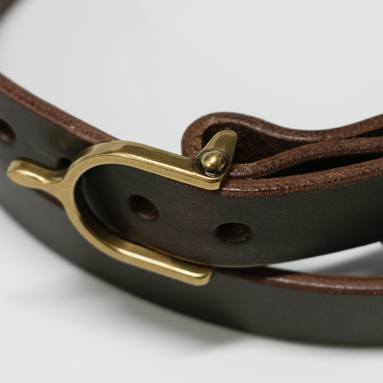1" Walnut Bridle Spur Belt