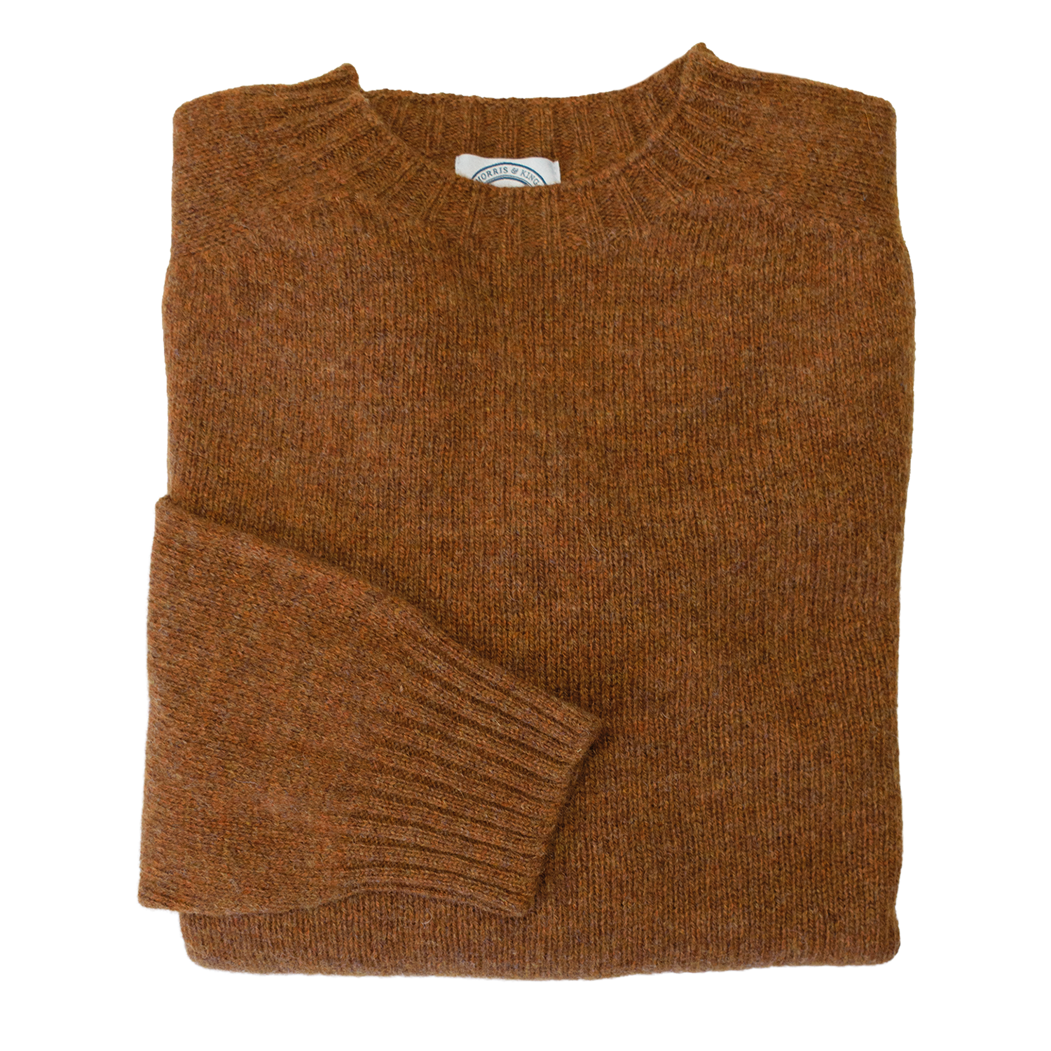 Whiskey Scottish Shetland Wool Sweater