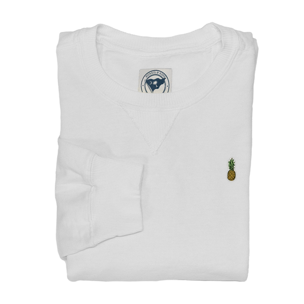 White Pineapple Crewneck