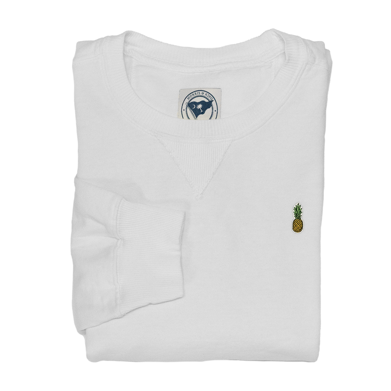 White Pineapple Crewneck