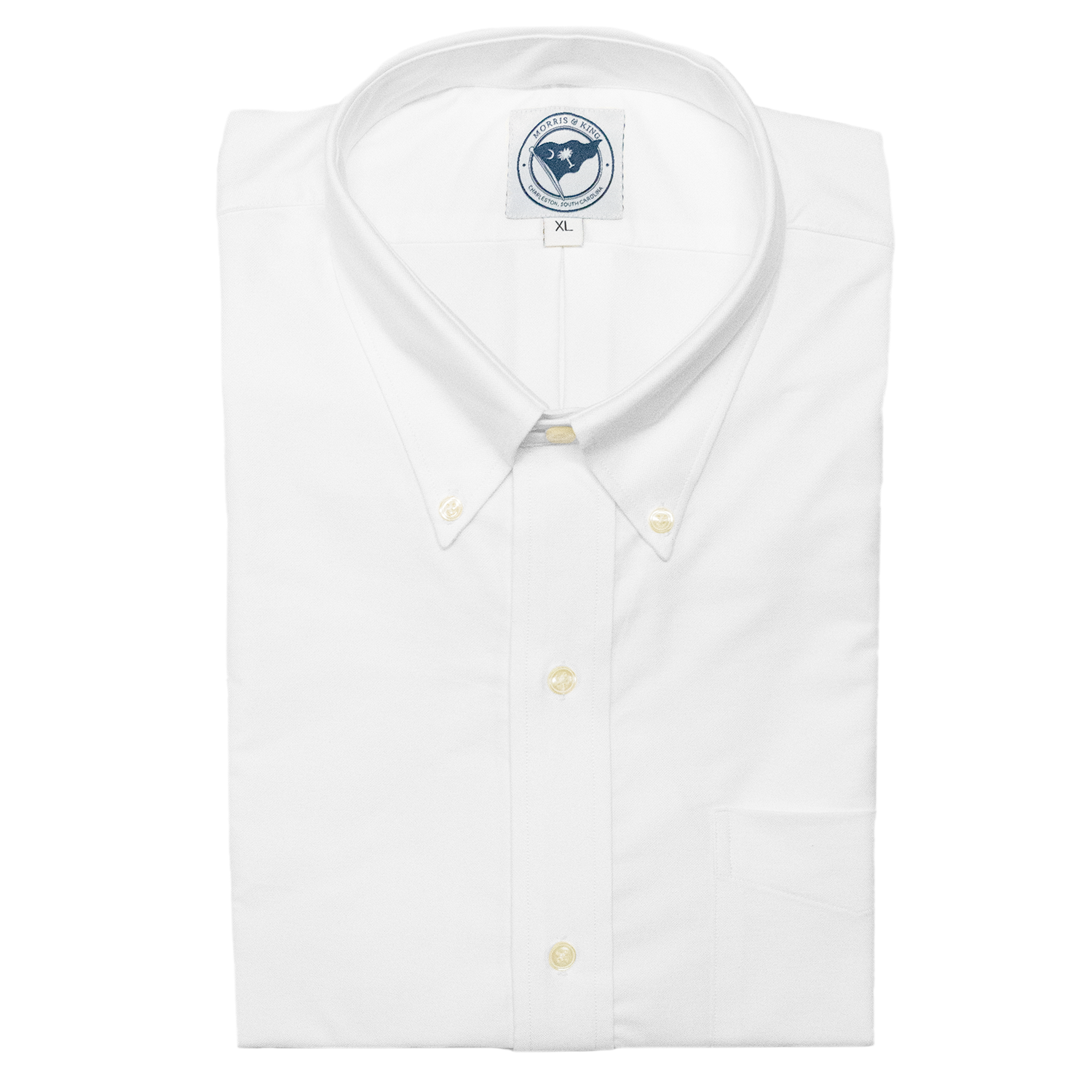 White Traditional Oxford Button Down Shirt - Classic Fit
