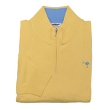 Yellow Lightweight Quarter Zip Sweater