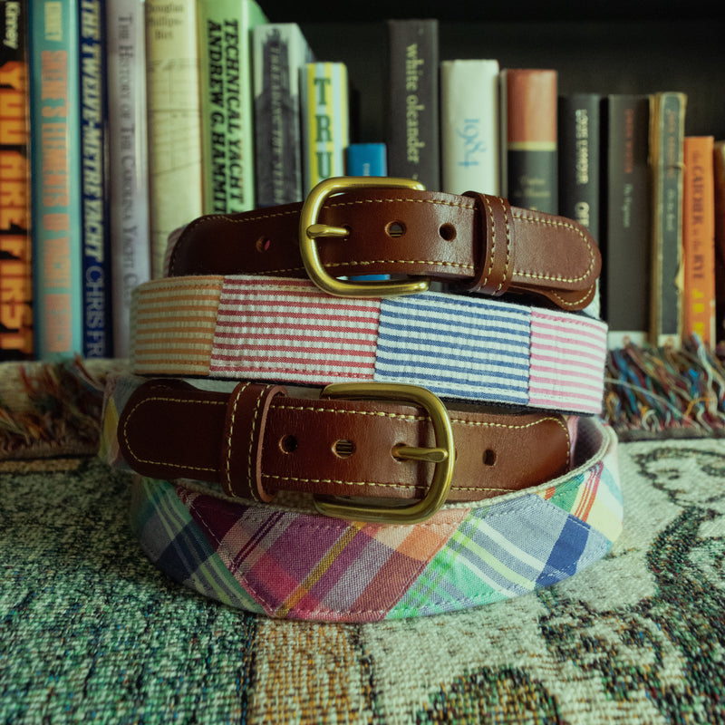 Pastel Patch Madras Belt