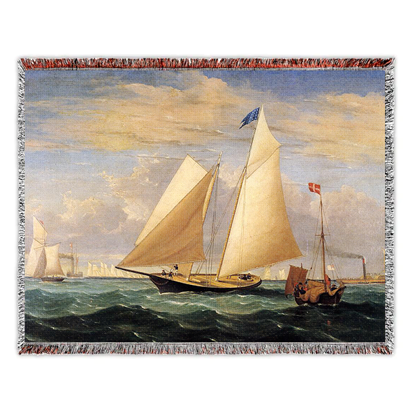 The Yacht America (1851) Woven Blanket