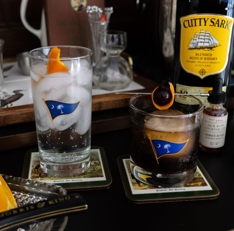 Carolina Burgee Highball Set