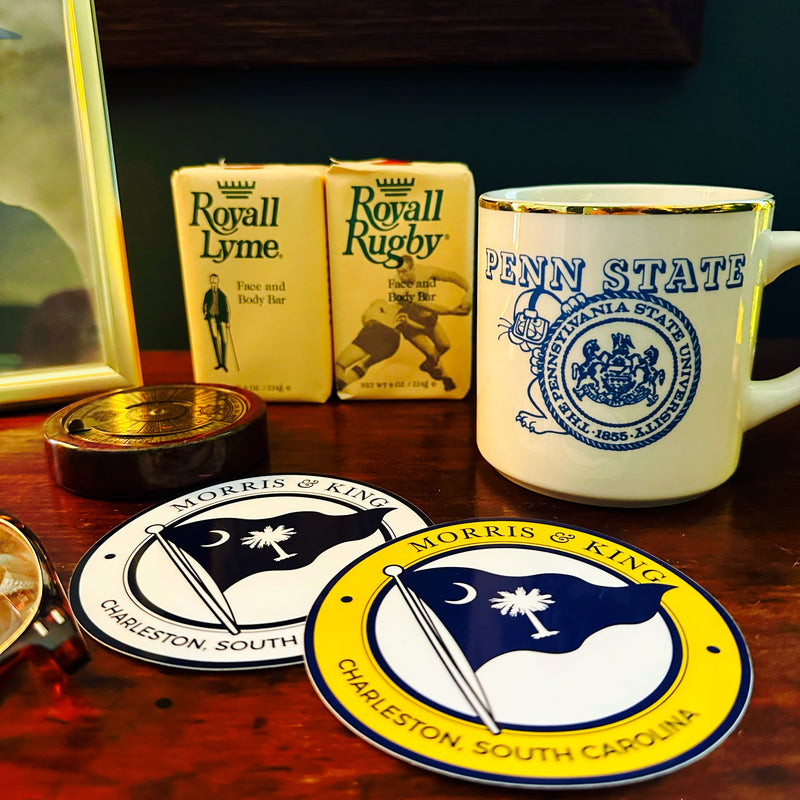 Dark Navy / White M&K Logo Sticker