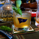 Carolina Burgee Double-Old Fashioned Set