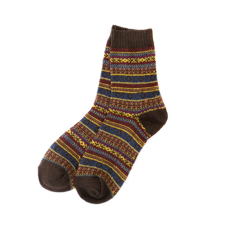 Chocolate Cottage Isle Socks