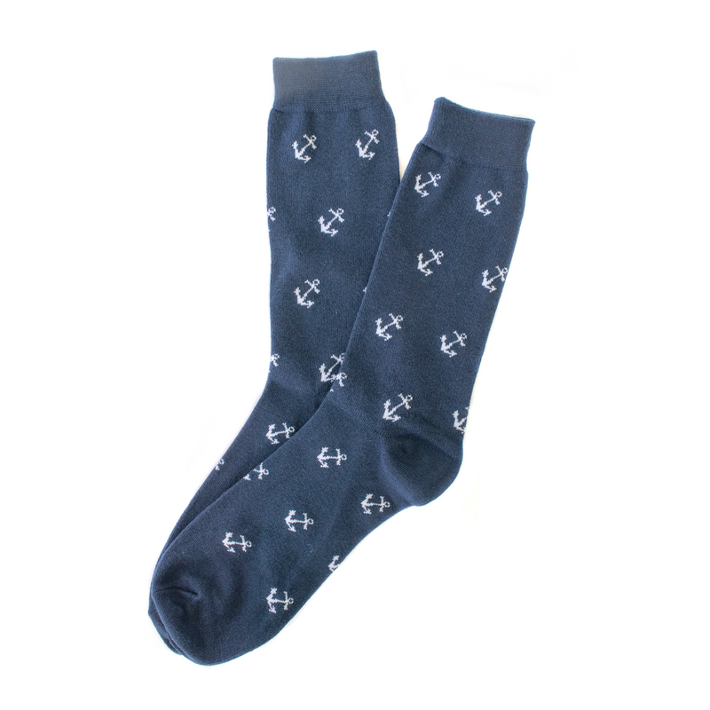Navy / White Charleston Harbor Socks