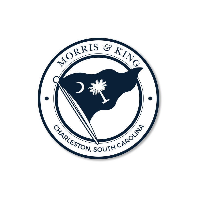 Dark Navy / White M&K Logo Sticker