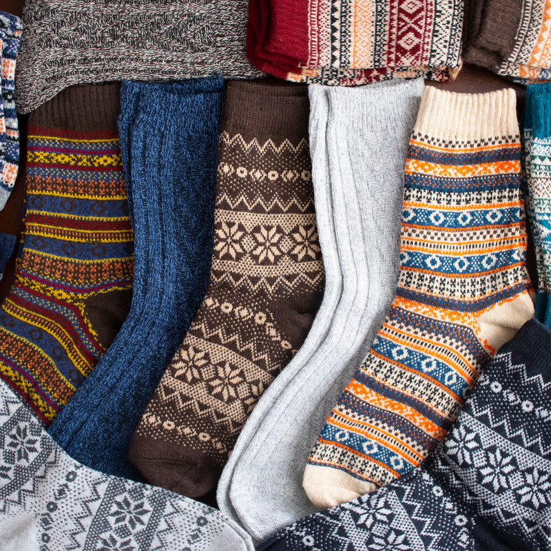Charcoal Highland Socks