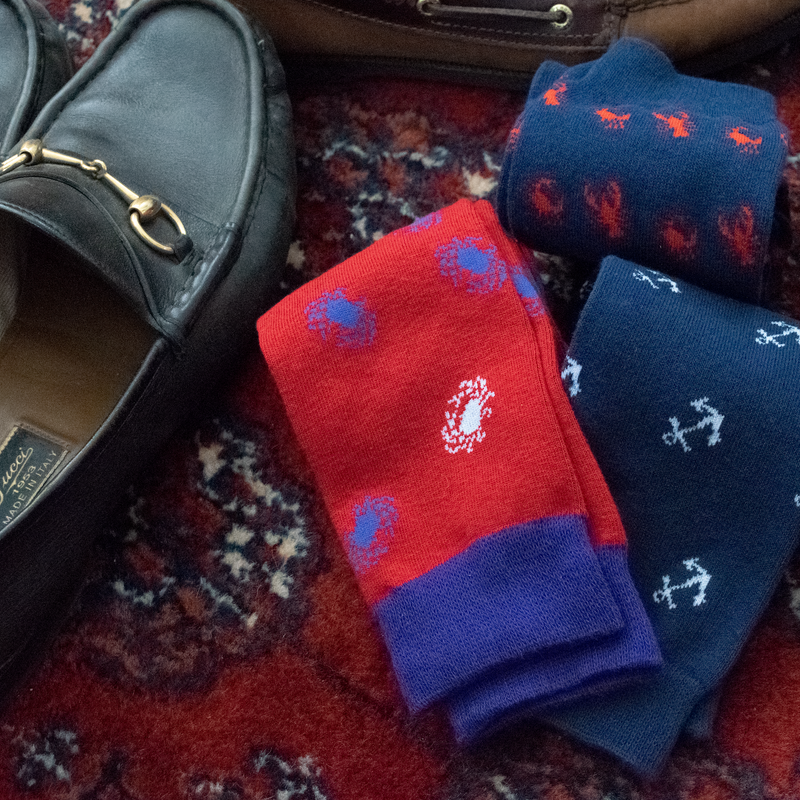 Navy / White Charleston Harbor Socks